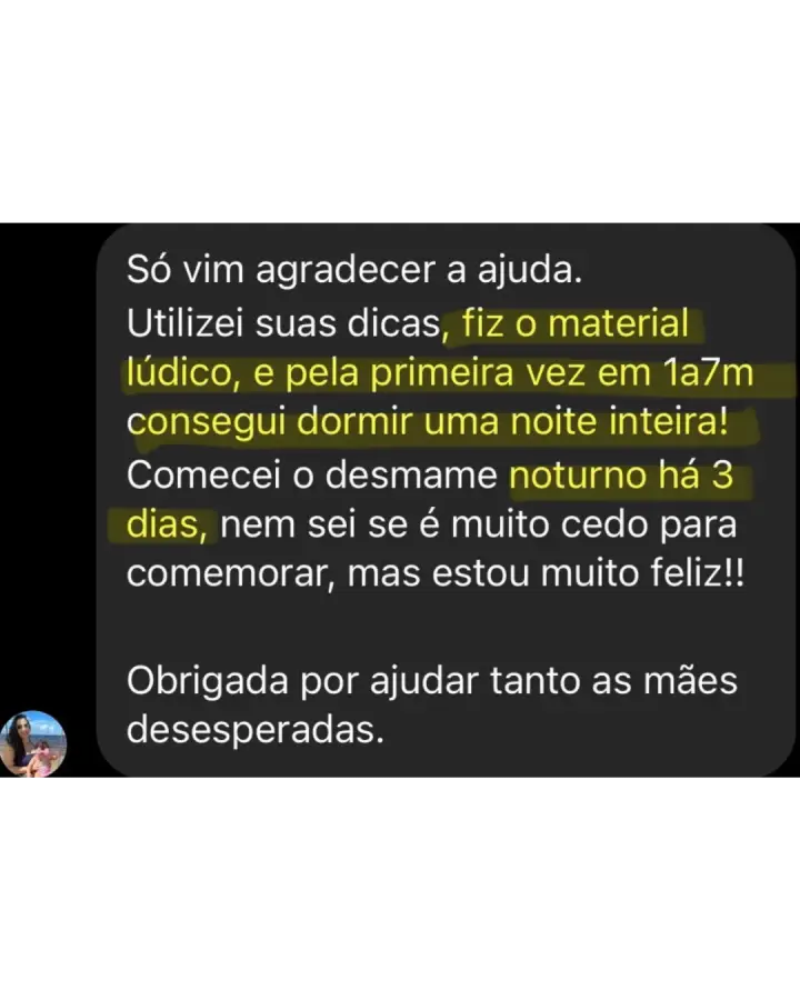 Depoimento real de mãe que fez o desmame sem choro com o Kit da Dra. Bruna Jovino — print 12