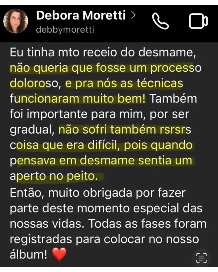 Depoimento real de mãe que fez o desmame sem choro com o Kit da Dra. Bruna Jovino — print 3