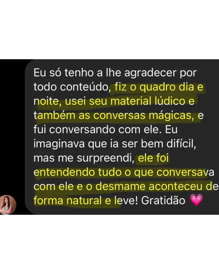Depoimento real de mãe que fez o desmame sem choro com o Kit da Dra. Bruna Jovino — print 9